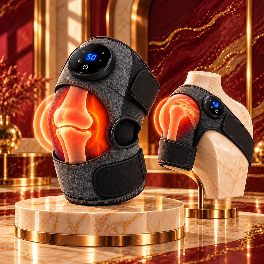 Thermal knee and shoulder massager